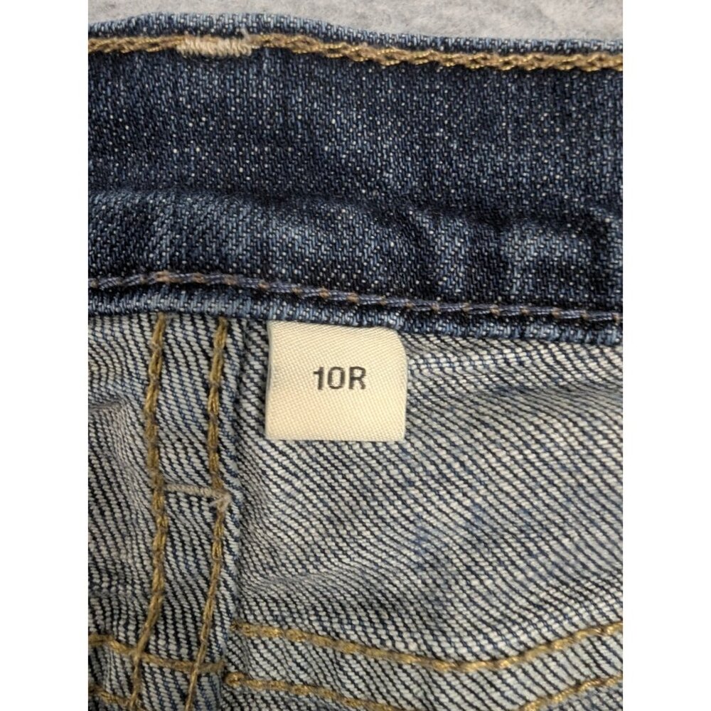 Gap Jeans Womens Size 10 Blue Classic Straight Leg Stretch Low Rise Whiskers Y2K - Picture 13 of 16